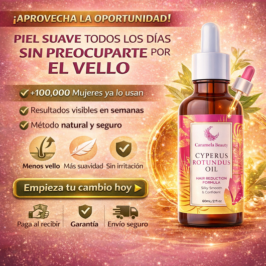Caramela Beauty Cyperus Rotundus Oil: Menos vello, más suavidad.