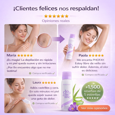 Spray Phofay - Crema Depliatoria Indolora de Acción Rápida