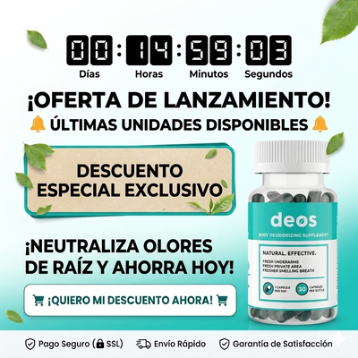 DEOS: Tu revolución contra el mal olor desde el interior.
