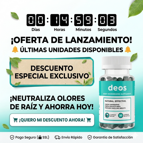 DEOS: Tu revolución contra el mal olor desde el interior.