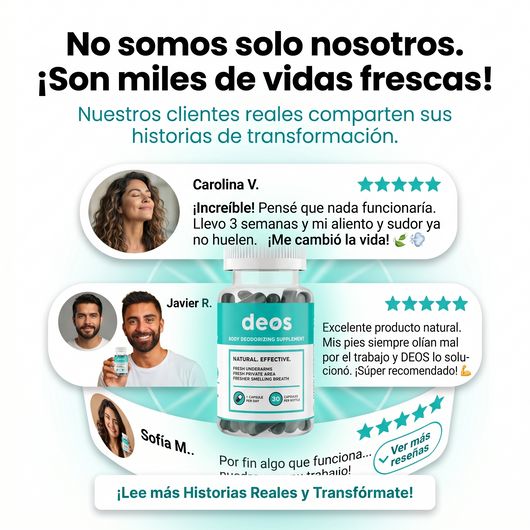 DEOS: Tu revolución contra el mal olor desde el interior.