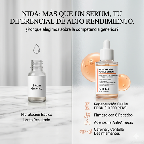 Renueva tu Piel: NIDA Salmon PDRN Peptide Serum para Firmeza y Luminosidad