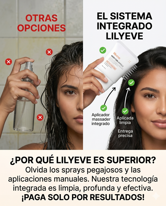 Dile adiós a la caída: El secreto coreano Lilyeve Grow:Turn Ampoule para un cabello más fuerte.