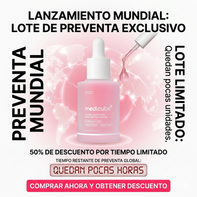 El Secreto Coreano Antiedad: Conoce el Medicube Ultra Light PDRN Pink Peptide Serum