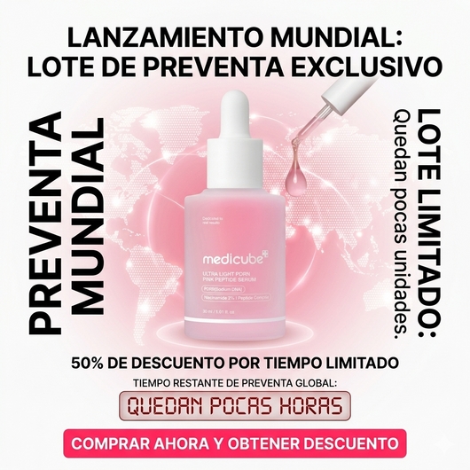 El Secreto Coreano Antiedad: Conoce el Medicube Ultra Light PDRN Pink Peptide Serum