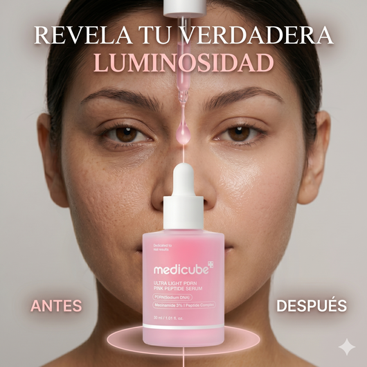 El Secreto Coreano Antiedad: Conoce el Medicube Ultra Light PDRN Pink Peptide Serum